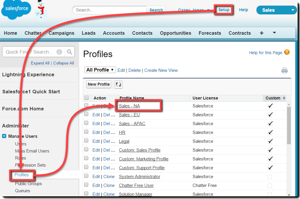 Classic Adobe Sign for Salesforce Granting user or profile access